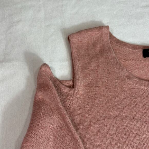 Charter Club Cashmere Women's XL Cold-Shoulder Long Sleeve Sweater Pink - Picture 3 of 8